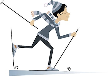 Skiløyper kjørt opp